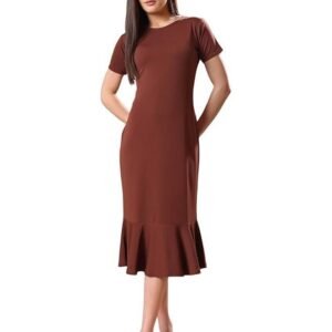 PURVAJA Women’s Bodycon Knee Length Dress