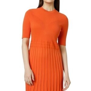 Van Heusen Women's Polyester Blend Modern Knee-Length Dress