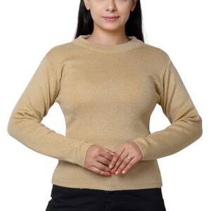 Women Super Warm Wool Solid Sweater for Winter