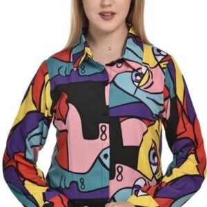 Women Regular Fit Printed Spread Collar Casual Shirt